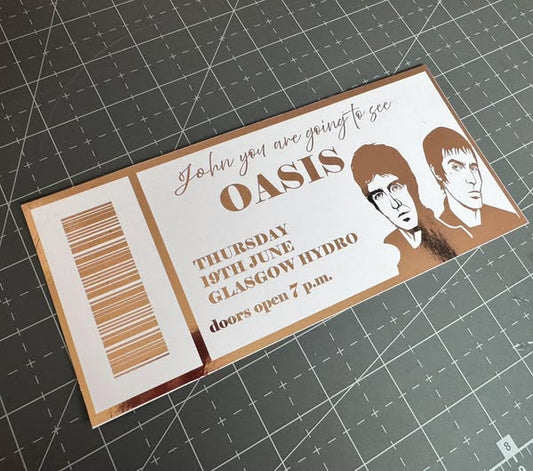 Concert Foiled Ticket
