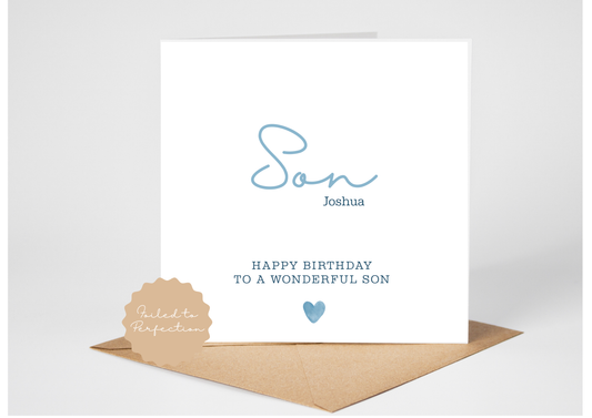 Son Birthday Card