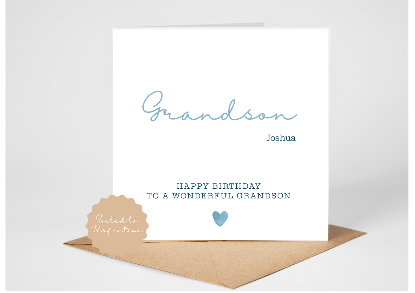 Grandson Birthday Card with Name